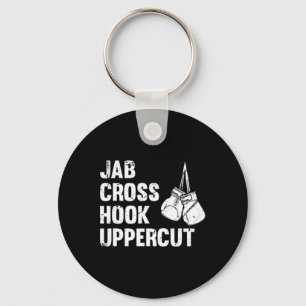 Jab Cross Hook Uppercut Boxing Fighting Technique  Keychain