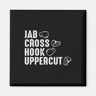 Jab Cross Hook Uppercut Boxing Gloves Boxer Magnet