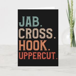 Jab Cross Hook Uppercut Kickboxer Kickboxing Card