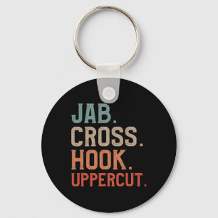 Jab Cross Hook Uppercut Kickboxer Kickboxing Keychain