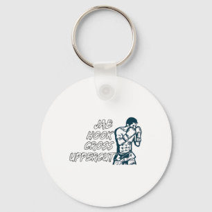 Jab Hook Cross Uppercut Boxing For Boxer Men Boys Keychain