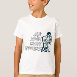 Jab Hook Cross Uppercut Boxing For Boxer Men Boys T-Shirt
