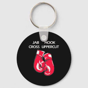 Jab Hook Cross Uppercut Martial Arts Boxing Keychain