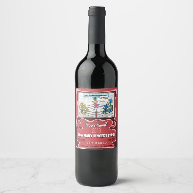 Jab Jab Uppercut | Encouragement Wine Label (Front)