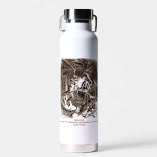 Jabberwock Through The Looking Glass John Tenniel Water Bottle