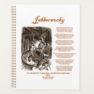 Jabberwocky Poem by Lewis Carroll (Black Adder) Planner