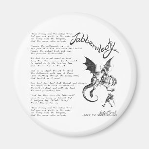 Jabberwocky Poem Magnet
