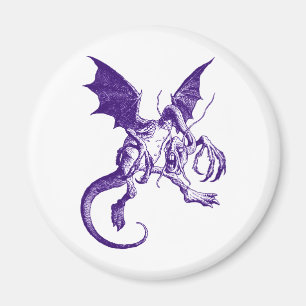 Jabberwocky Purple Magnet