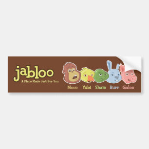 Jabloo Brown Bumper Sticker
