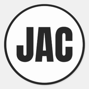 JAC - Sticker rond classique Jackson Hole