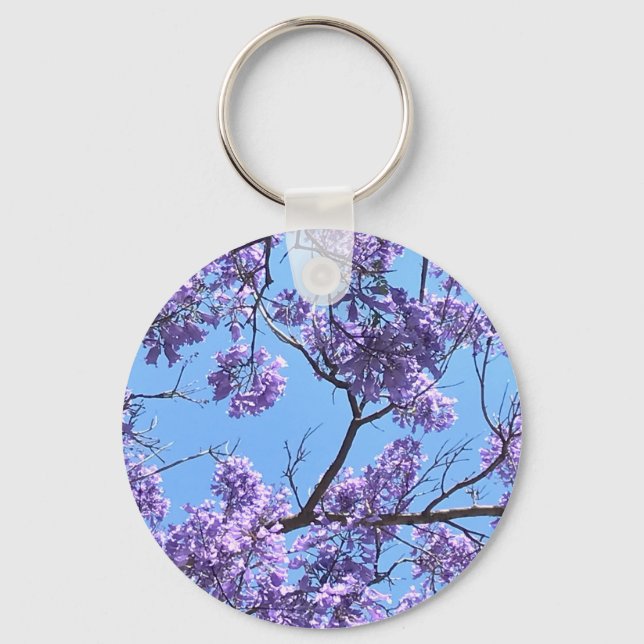 Jacaranda Blossoms Keychain (Front)