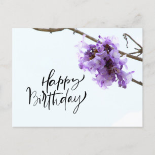 Jacaranda Flowers for Happy Birthday Card 