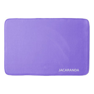 Jacaranda purple colour name bath mat