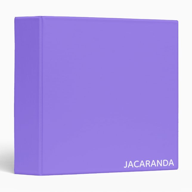 Jacaranda purple colour name binder (Front/Spine)