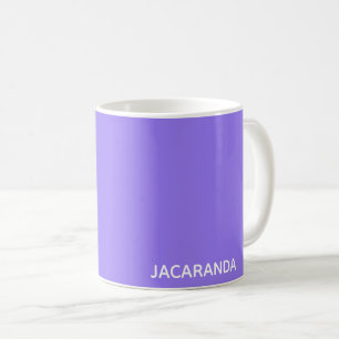 Jacaranda purple colour name coffee mug