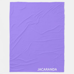 Jacaranda purple colour name fleece blanket