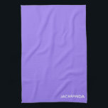 Jacaranda purple colour name kitchen towel<br><div class="desc">Jacaranda purple colour name</div>