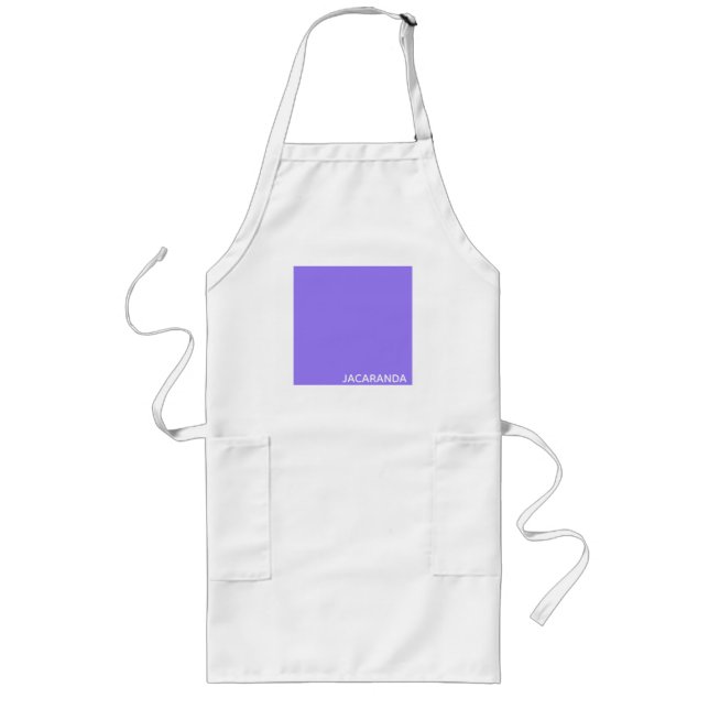 Jacaranda purple colour name long apron (Front)