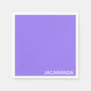 Jacaranda purple colour name napkin