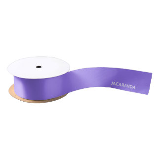 Jacaranda purple colour name satin ribbon