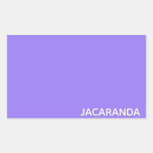 Jacaranda purple colour name sticker
