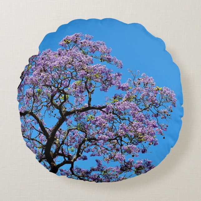 Jacaranda Round Pillow (Front)