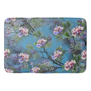 Jacaranda Spring Blooms Repeat Patterns Bath Mat