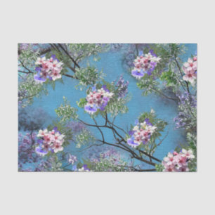 Jacaranda Spring Blooms Repeat Patterns Clutch Tissue Paper