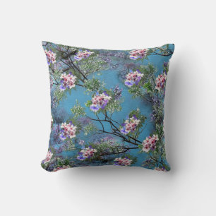 Jacaranda Spring Blooms Repeat Patterns Throw Pillow