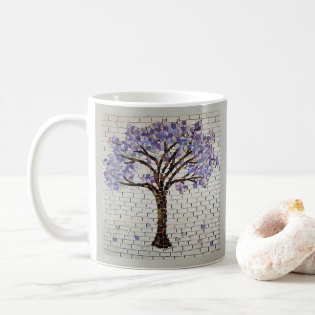 Jacaranda, tree of life Mug (With Donut)