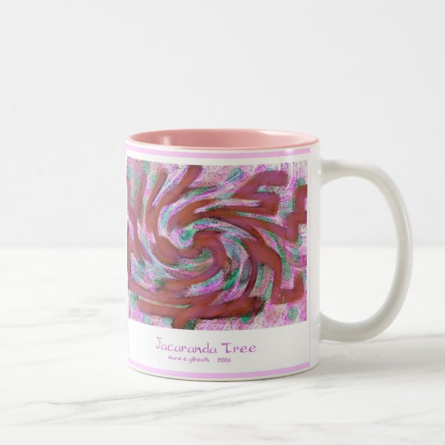 Jacaranda Tree Two-Tone Coffee Mug (Right)
