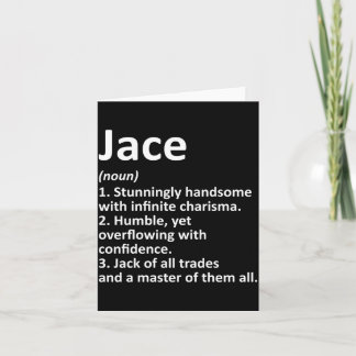 Jace Definition Personalized Name Funny Birthday Card