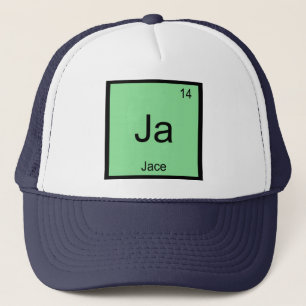 Jace  Name Chemistry Element Periodic Table Trucker Hat