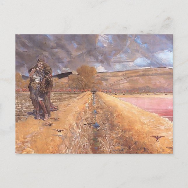 Jacek Malczewski- Saint Agnes Postcard (Front)