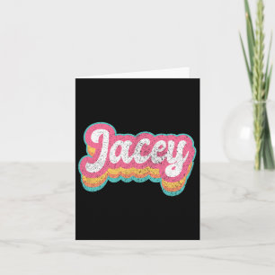Jacey First Name Girl Vintage 70s 80s Personalized Card