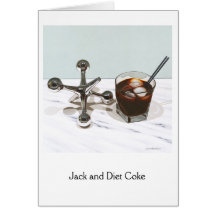Jack and Diet Coke, Semi-Gloss Note Card