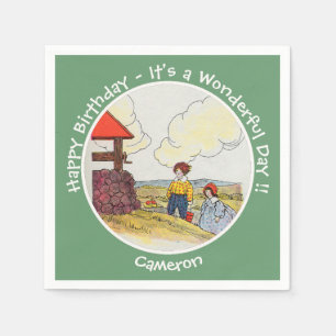 Jack and Jill Mother Goose Birthday Party Items Napkin