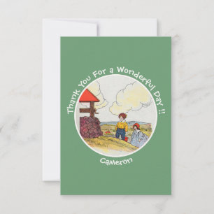 Jack and Jill Mother Goose Birthday Party Items  Thank You Card