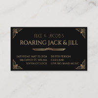Jack and Jill Stag and Doe Art Deco Tickets