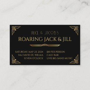Jack and Jill Stag and Doe Art Deco Tickets