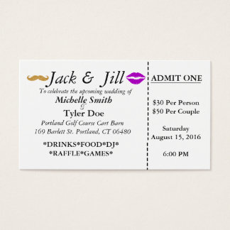 Jack and Jill Tickets