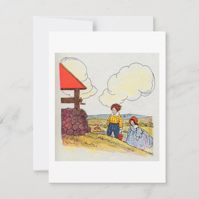 Jack and Jill went up the hill Invitation (Front)