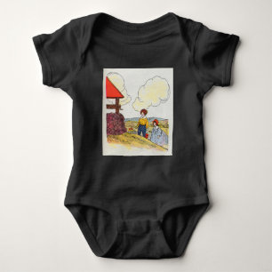 Jack and Jill went up the hill Nursery Rhyme Baby Bodysuit