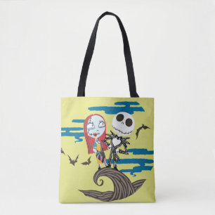 Jack and Sally   Cute Moon Tote Bag