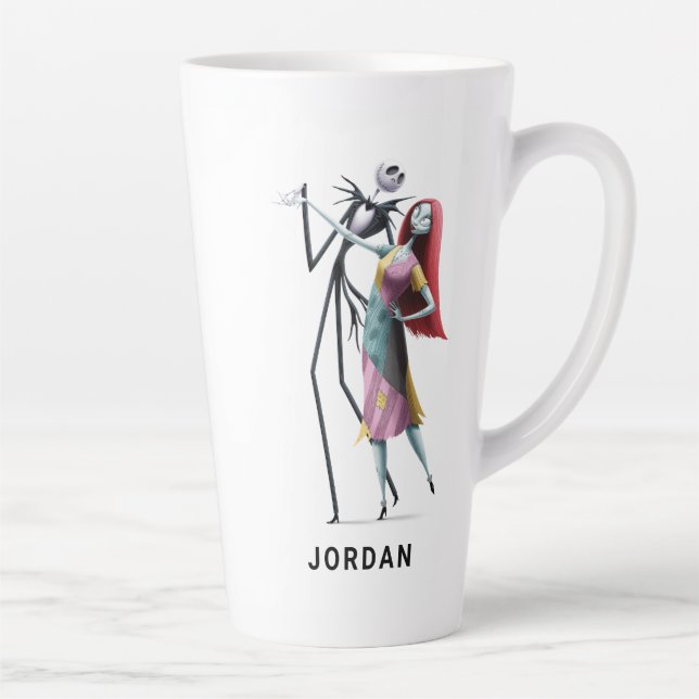 Jack and Sally Dancing Latte Mug (Right)
