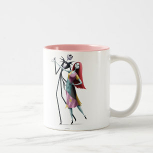 Jack and Sally Dancing Two-Tone Coffee Mug