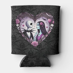 Jack and Sally Goth Valentine Can Cooler