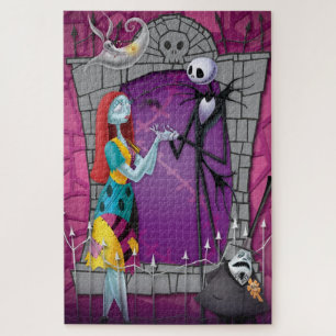 Jack and Sally Holding Hands Jigsaw Puzzle