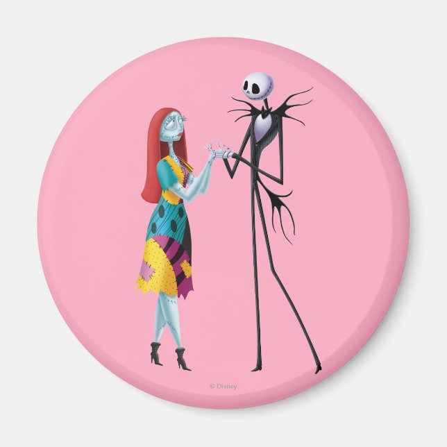 Jack and Sally Holding Hands Magnet (Front)