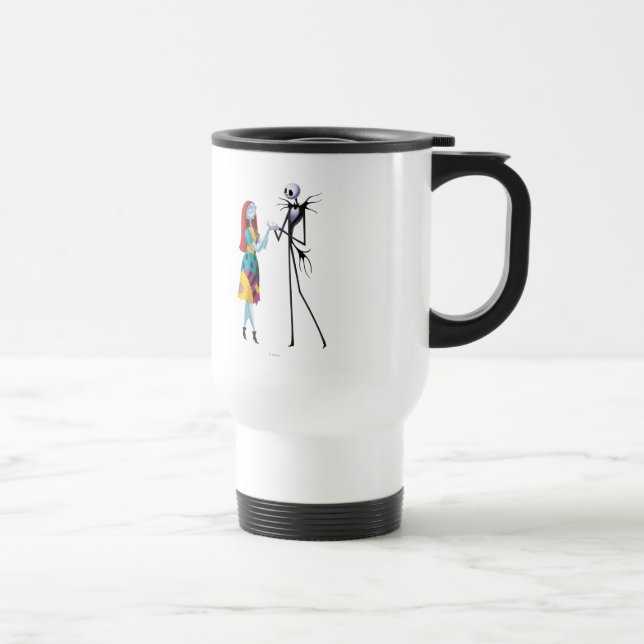 Jack and Sally Holding Hands Travel Mug (Right)
